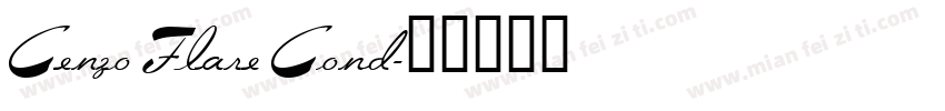 Cenzo Flare Cond字体转换